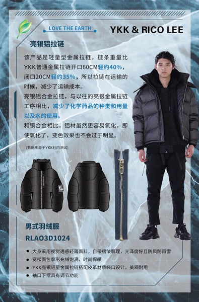 YKK & RICO LEE 亮銀鋁拉鏈