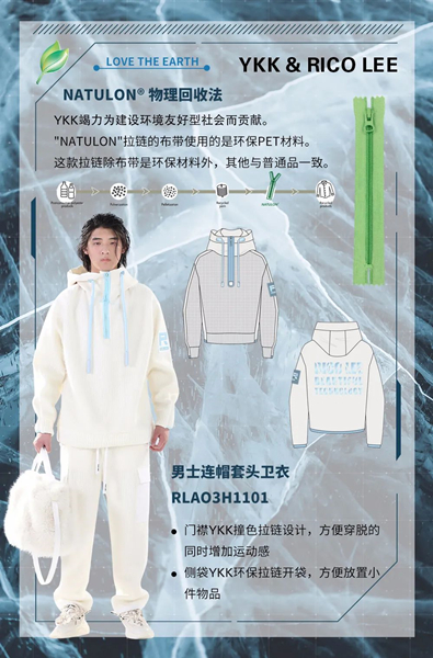 YKK & RICO LEE 物理回收法 環(huán)保再生拉鏈